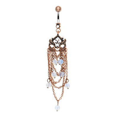 Vintage Chandelier WildKlass Navel Ring Opal Beads (Sold by Piece)-WildKlass Jewelry