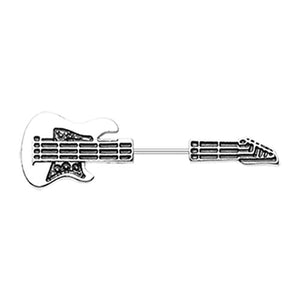 Rockstar Guitar WildKlass Fake Taper Earring-WildKlass Jewelry