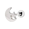 316L Stainless Steel Moon and Star WildKlass Cartilage Earring-WildKlass Jewelry