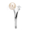WildKlass Stainless Steel Ring High Polished Women Synthetic Light Peach-WildKlass Jewelry