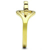 WildKlass Stainless Steel Heart Ring IP Gold Women-WildKlass Jewelry