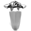 WildKlass Stainless Steel Ring High Polished Men Epoxy Jet-WildKlass Jewelry