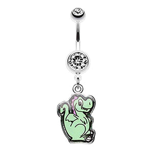Bashful Dinosaur WildKlass Belly Button Ring-WildKlass Jewelry