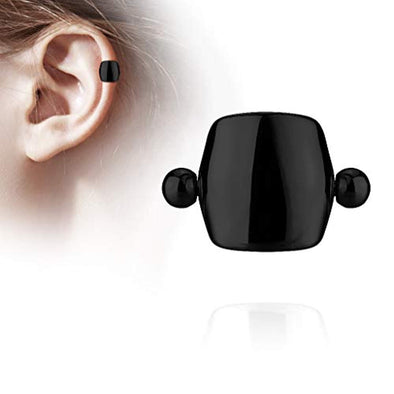 WildKlass Plain Shield Helix, Ear Cartilage Cuff Barbell 316L Surgical Steel-WildKlass Jewelry