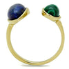 WildKlass Stainless Steel Ring IP Gold Women Precious Stone Montana-WildKlass Jewelry