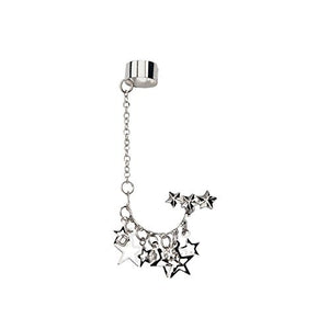 316L, Cuff, Star, WildKlass Cartilage Earrings-WildKlass Jewelry