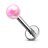 Metallic AB Coating Ball Over 316L Surgical Steel WildKlass Flat Back Studs for Labret, Monroe, Cartilage and More-WildKlass Jewelry