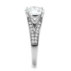 WildKlass Stainless Steel Ring High Polished Women AAA Grade CZ Clear-WildKlass Jewelry
