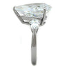 WildKlass Stainless Steel Ring High Polished Women AAA Grade CZ Clear-WildKlass Jewelry