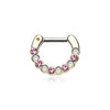 Golden Opal Paradigm WildKlass Septum Clicker-WildKlass Jewelry