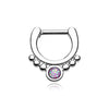 Classic Opal Grandiose WildKlass Septum Clicker-WildKlass Jewelry