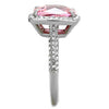WildKlass Stainless Steel Ring High Polished (no Plating) Women AAA Grade CZ Rose-WildKlass Jewelry