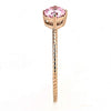 WildKlass Stainless Steel Ring IP Rose Gold Women AAA Grade CZ Rose-WildKlass Jewelry
