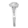 WildKlass Stainless Steel Ring High Polished Women Top Grade Crystal Clear-WildKlass Jewelry