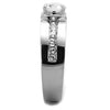 WildKlass Stainless Steel Ring High Polished (no Plating) Men AAA Grade CZ Clear-WildKlass Jewelry
