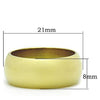 WildKlass Stainless Steel Wedding Ring IP Gold Women-WildKlass Jewelry
