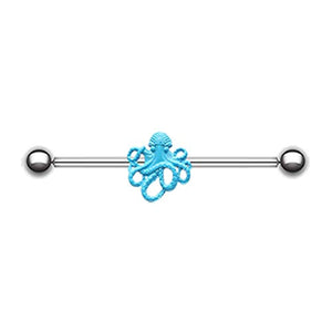Evil Octopus WildKlass Industrial Barbell-WildKlass Jewelry