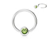 WildKlass Press Fit Gem Ball 316L Surgical Steel Captive Bead Ring-WildKlass Jewelry