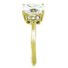 WildKlass Stainless Steel Ring IP Gold Women AAA Grade CZ Clear-WildKlass Jewelry