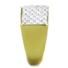 WildKlass Stainless Steel Ring IP Gold Men AAA Grade CZ Clear-WildKlass Jewelry