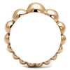WildKlass Stainless Steel Ring IP Rose Gold Women-WildKlass Jewelry