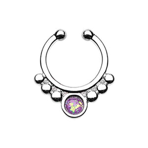 Classic Opal Grandiose WildKlass Fake Septum Clip-On Ring-WildKlass Jewelry