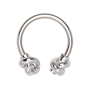 316L Stainless Steel Tied Knot WildKlass Horseshoe-WildKlass Jewelry