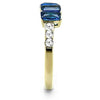 WildKlass Stainless Steel Ring IP Gold Women Synthetic Montana-WildKlass Jewelry