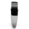 WildKlass Stainless Steel Ring High Polished (no Plating) Men Epoxy Jet-WildKlass Jewelry