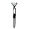 WildKlass Stainless Steel Ring High Polished Women AAA Grade CZ Clear-WildKlass Jewelry