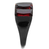 WildKlass Stainless Steel Ring IP Black Women Synthetic Siam-WildKlass Jewelry