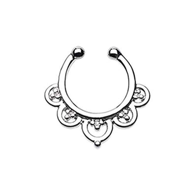 Imperial Filigree WildKlass Fake Septum Clip-On Ring-WildKlass Jewelry