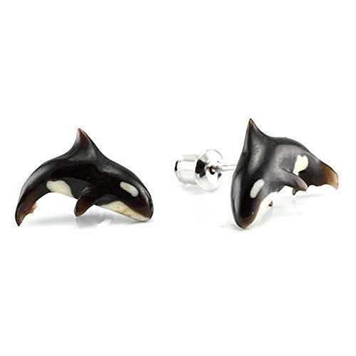 Orca WildKlass Makerpin Earring Studs-WildKlass Jewelry