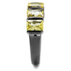 WildKlass Stainless Steel Ring IP Light Black (IP Gun) Women AAA Grade CZ Topaz-WildKlass Jewelry