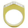 WildKlass Stainless Steel Ring IP Gold Men AAA Grade CZ Clear-WildKlass Jewelry