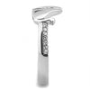 WildKlass Stainless Steel Ring No Plating Women AAA Grade CZ Clear-WildKlass Jewelry
