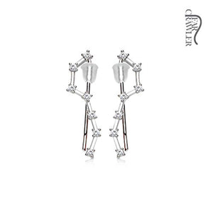 Pair of CZ Set Big Dipper Prepacked WildKlass Ear Crawler/Ear Climber-WildKlass Jewelry