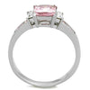 WildKlass Stainless Steel Ring High Polished (no Plating) Women AAA Grade CZ Rose-WildKlass Jewelry