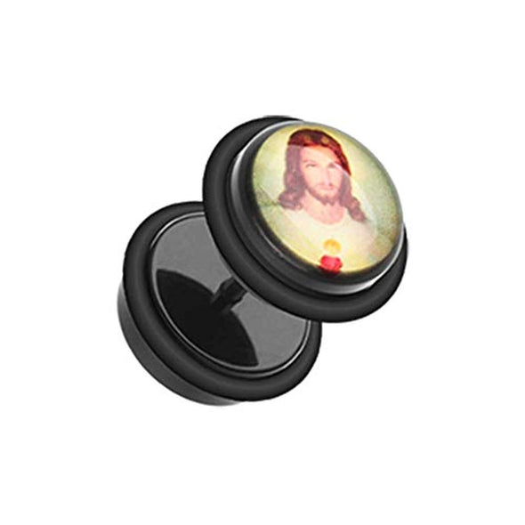 Jesus Christ Acrylic WildKlass Fake Plug with O-Rings-WildKlass Jewelry