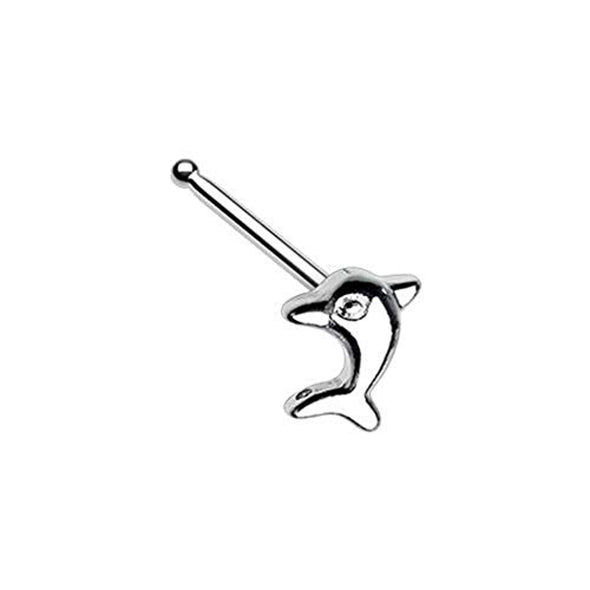 Dolphin WildKlass Nose Stud Ring-WildKlass Jewelry