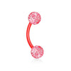 Ultra Glitter Acrylic Balls WildKlass Flexible Eyebrow Curve-WildKlass Jewelry