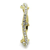 WildKlass Stainless Steel Ring IP Gold Women Top Grade Crystal Clear-WildKlass Jewelry
