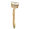 WildKlass Stainless Steel Ring IP Rose Gold Women AAA Grade CZ Clear-WildKlass Jewelry