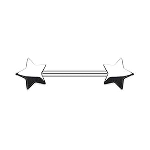 Classic Star WildKlass Nipple Barbell Ring-WildKlass Jewelry