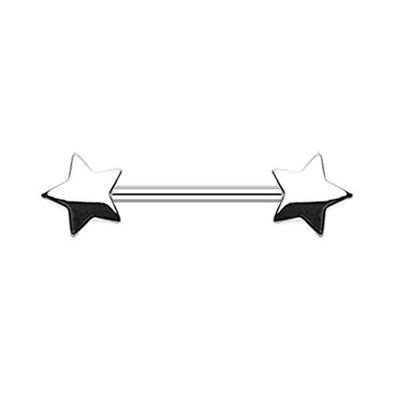 Classic Star WildKlass Nipple Barbell Ring-WildKlass Jewelry