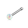 Opal Ball 316L Surgical Steel WildKlass Nose Bone Stud Rings-WildKlass Jewelry