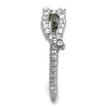 WildKlass Stainless Steel Ring High Polished (no Plating) Women Top Grade Crystal Clear-WildKlass Jewelry