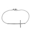 WildKlass Stainless Steel Cross Bracelet High Polished (no Plating) Women-WildKlass Jewelry