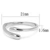 WildKlass Stainless Steel Ring High Polished Women-WildKlass Jewelry