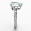 WildKlass Stainless Steel Pave Ring High Polished (no Plating) Women AAA Grade CZ Clear-WildKlass Jewelry